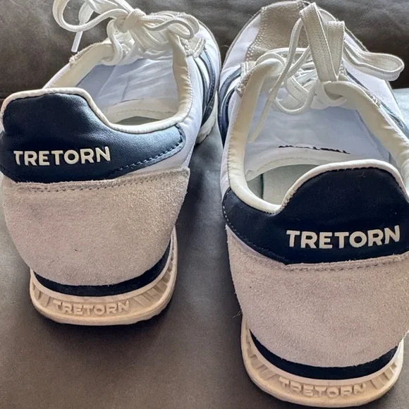 Tretorn Women’s White and Blue Sneakers - Picture 2 of 4